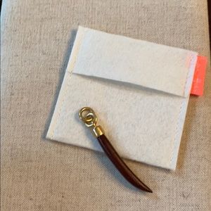 India Hicks Wooden Horn Tribal charm